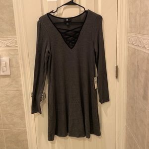 iZ Byer Gray and Black Dress - NWT!